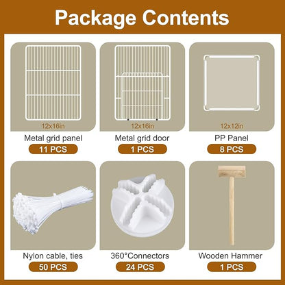 VISCOO 20 Panels Small Animal Playpen, Pet Playpen, C&C Cage - Image 7