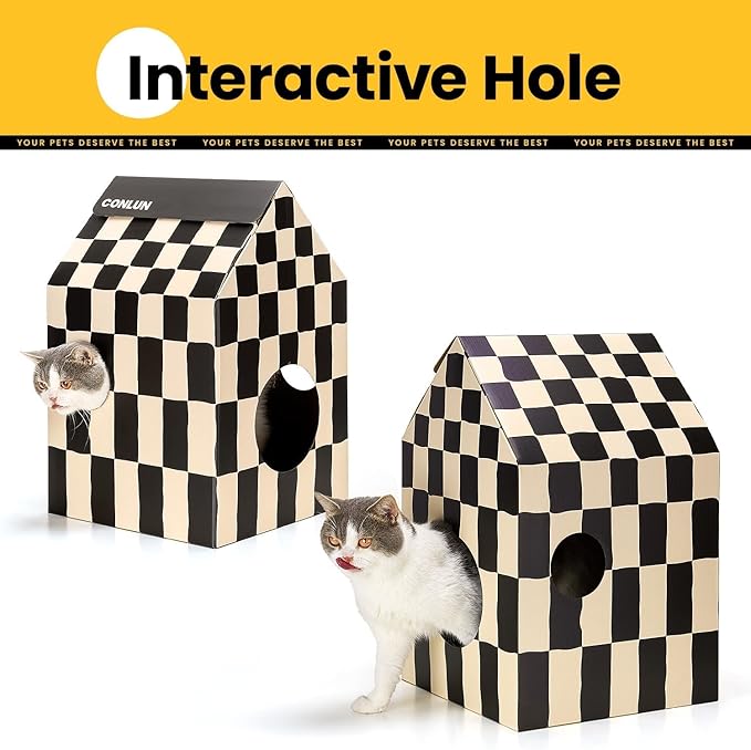Conlun Cardboard Cat House - Image 3