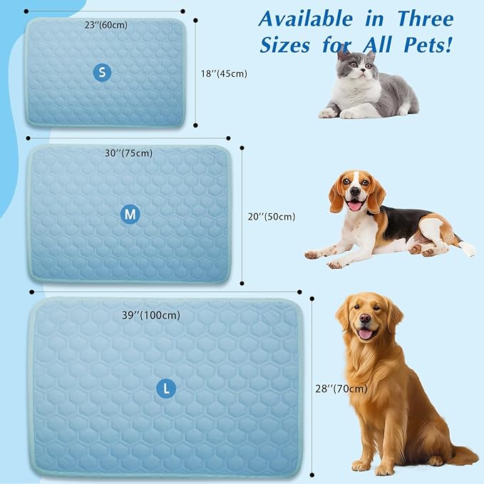 Cooling Mat for Dogs, Thick Breathable Dog Cooling Mat Q-MAX>0.45, Dog Cooling - Image 7