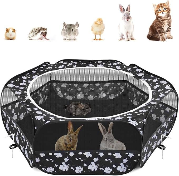 Pawaboo Small Animals Playpen, Waterproof Small Pet Cage Tent by Pawaboo