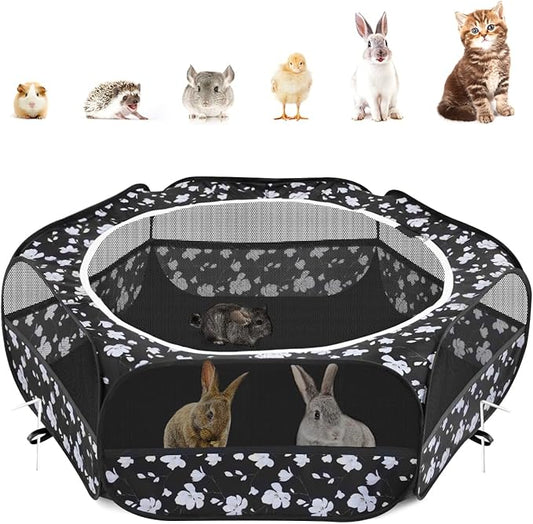 Pawaboo Small Animals Playpen, Waterproof Small Pet Cage Tent by Pawaboo