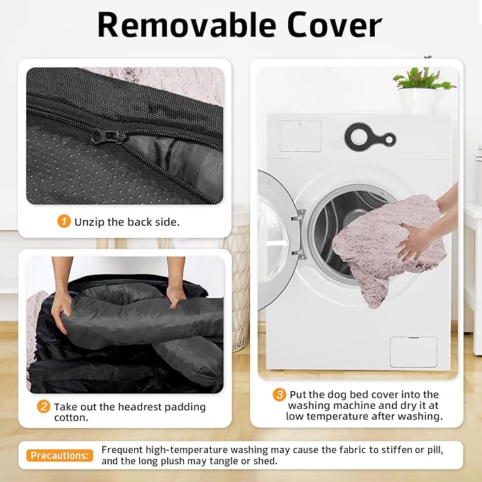 GGIB Calming Dog Bed Fluffy Plush Dog Mat - Image 4