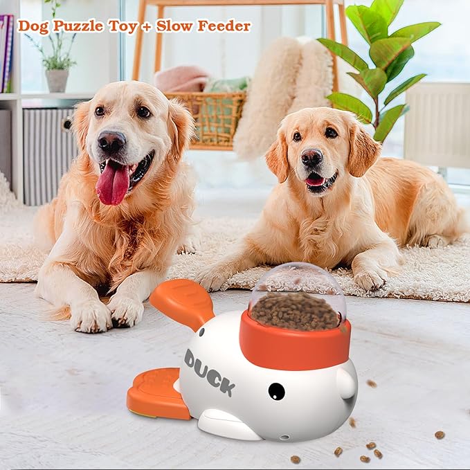 Dog Interactive Treat Dispenser Toy, Food Puzzle Slow Feeder - Image 2