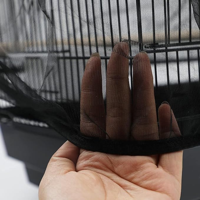 Universal Bird Cage Seed Catcher, Seed Catcher Guard Net Cover, Parrot Nylon - Image 4