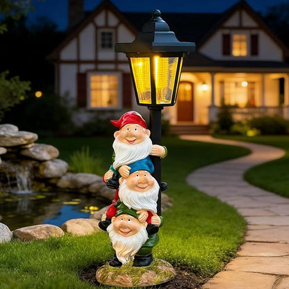 Solar Garden Gnomes Statue, Solar Gnomes Figurine Light - Image 6