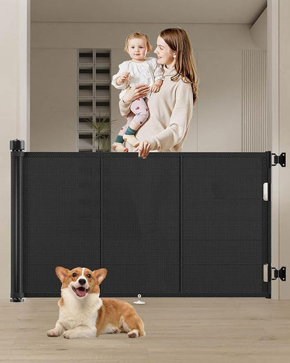 Miumoon 71 inch Retractable Baby Gates 34 inch Tall, Retractable Gate by MiumoonBabyGates