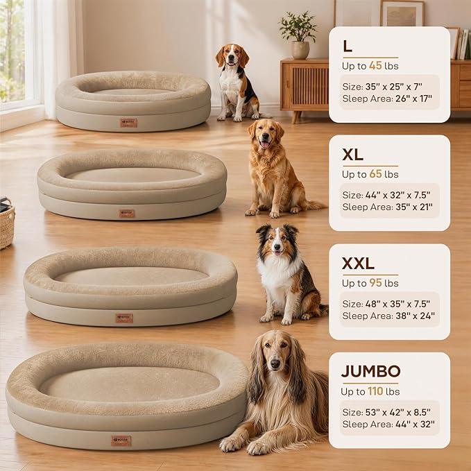Orthopedic Dog Bed for Large Dogs, Waterproof Dog Bed for Large Size Dogs - Image 5