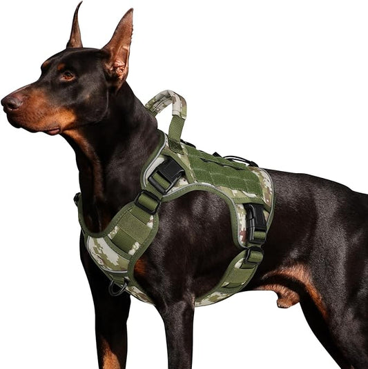 WINGOIN Tactical Dog Harness for Large Dogs, Heavy Duty No Pull Dog Harness by WINGOIN