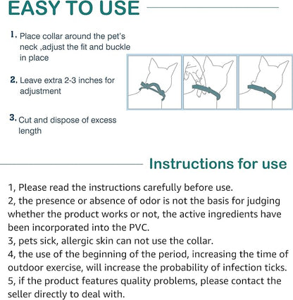 Flea and Tick Collar for Cats. Offers 4 * 6 Months of Protection. Made from - Image 5