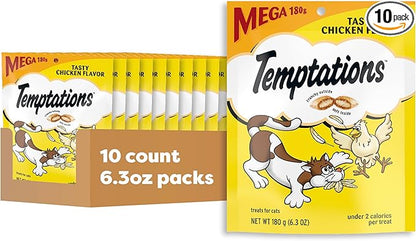 Temptations Cat Treats Classic Crunchy and Soft Cat Treats, Tasty Chicken Flavor by Temptations