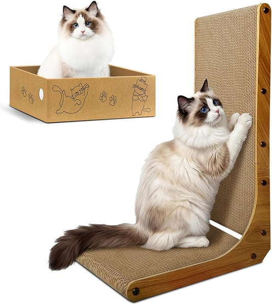 Cat Scratcher, 26 inch L Shape Cat Scratching Pad by AGYM
