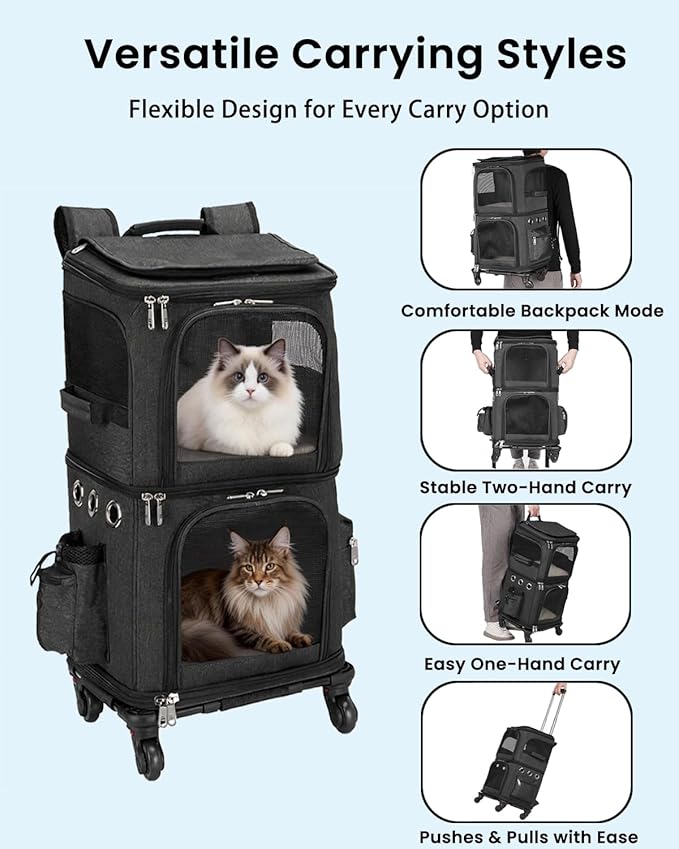 HOVONO Double-Compartment Pet Carrier Backpack - Image 4