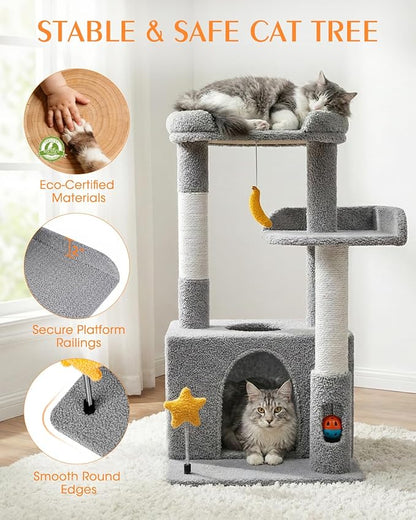 32In Cute Cat Tower for Indoor Cats - Image 4