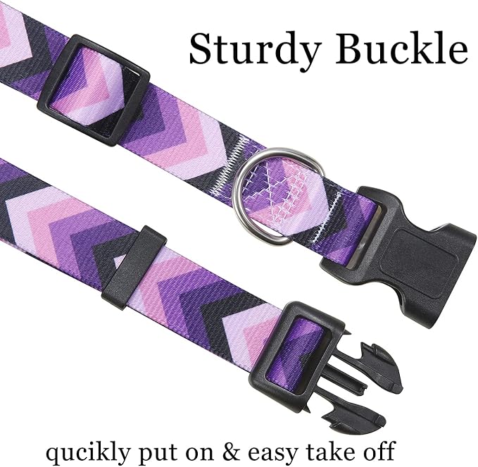 Mihqy Dog Collar with Bohemia Floral Tribal Geometric Patterns - Image 4