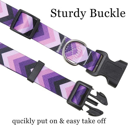 Mihqy Dog Collar with Bohemia Floral Tribal Geometric Patterns - Image 4