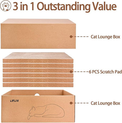 LIFLIX Cardboard Cat Scratcher - Image 2