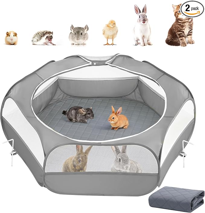2-in-1 Small Animals Playpen by Pawaboo