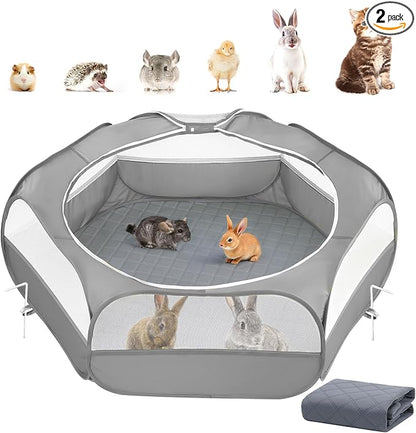 2-in-1 Small Animals Playpen by Pawaboo