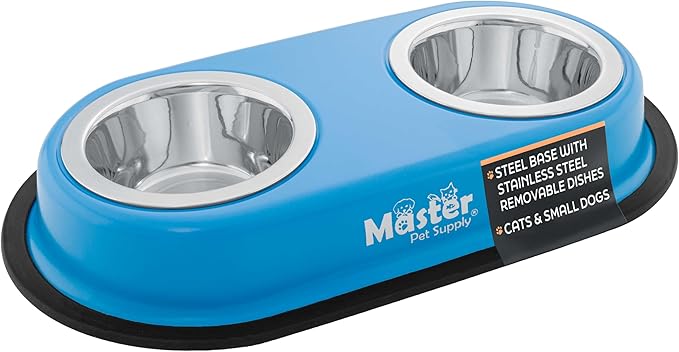 Master Pet Supply Double Dog Bowls Set by MasterPetSupply