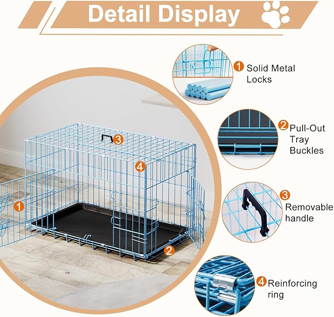 FDW 30inch Dog Crate Pet Cage - Image 3