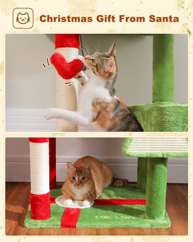 MUTTROS Cat Christmas Tree for Indoor Cats – 56.3“ Cat Proof Christmas Tree - Image 4