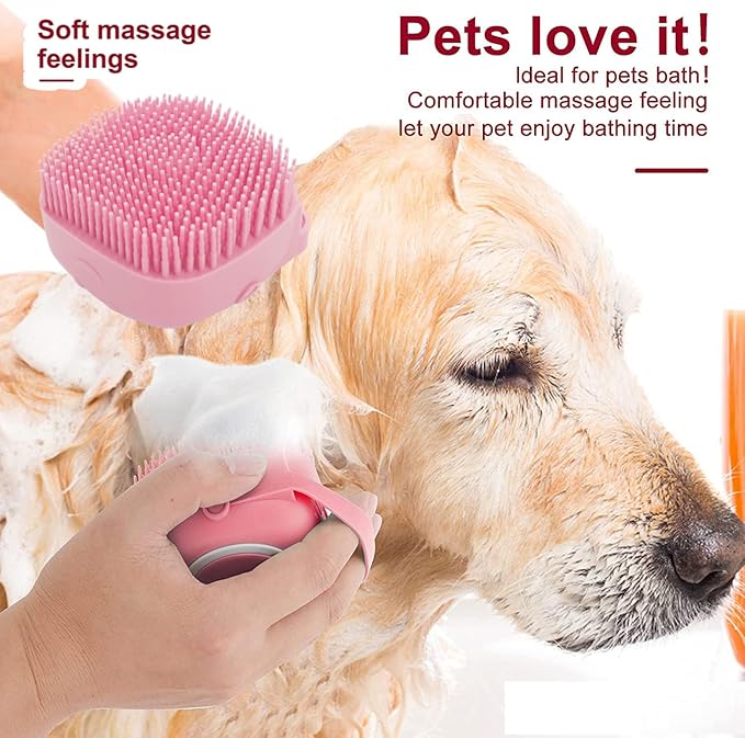 7 Pcs Cat Dog Brush Grooming Kits, Self-Cleaning Slicker Brush, Pet Nail - Image 4