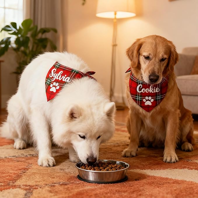 Custom Dog Bandana with Name, Personalized Pet Bandana - Image 6