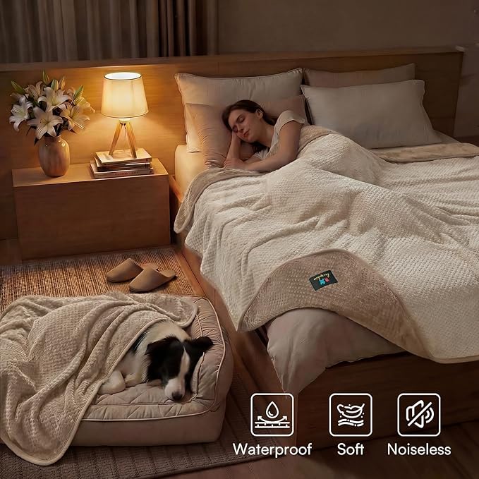 Luciphia Waterproof Blanket for Large Dog Ultra-Soft & Calming Pet Throw - Image 3