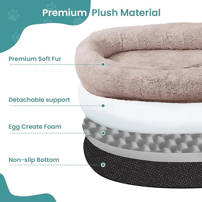 JOLLYVOGUE Human Dog Bed for Adults and Pets, Ultra-Soft Plush Giant Dog Bed - Image 6