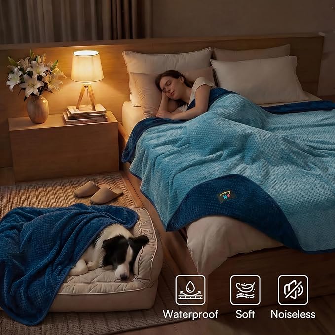 Luciphia Waterproof Blanket for Medium Large Dog Ultra-Soft & Calming Pet Throw - Image 3