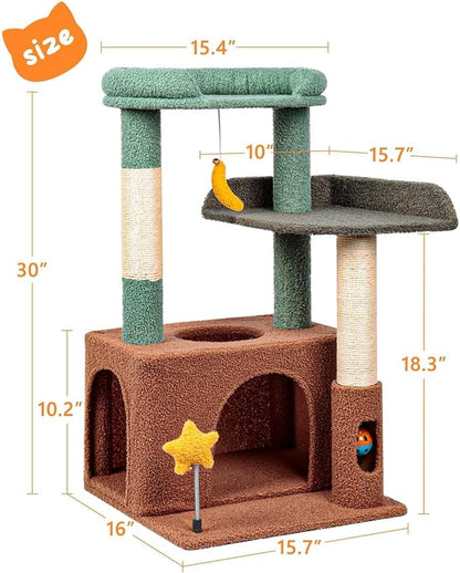 31" Cute Cat Tower for Indoor Kittens - Image 2