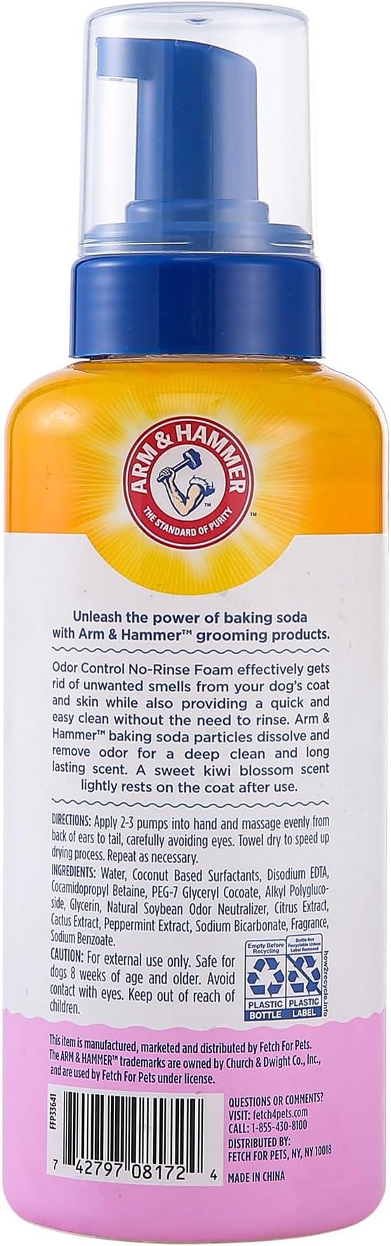 Arm & Hammer for Pets Odor Control Pet No-Rinse Foam - Image 3