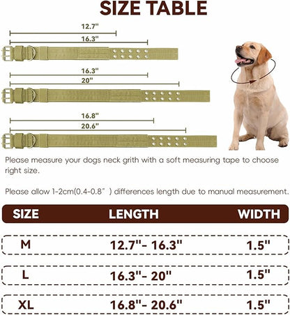Heavy Duty Dog Collar for Large Dogs, Tactical Dog Collars - Image 2