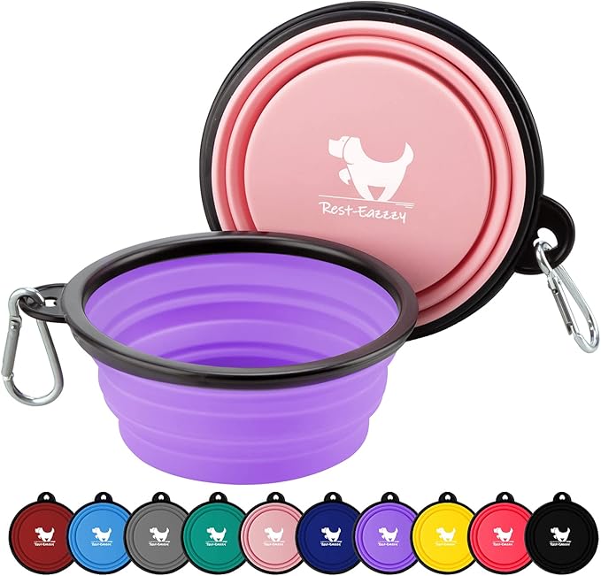 Collapsible Dog Bowls for Travel, BPA Free) by Rest-Eazzzy