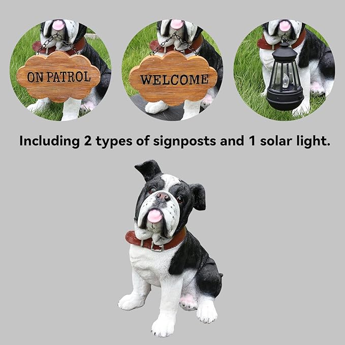English Bulldog Dog Garden Statue - Image 2