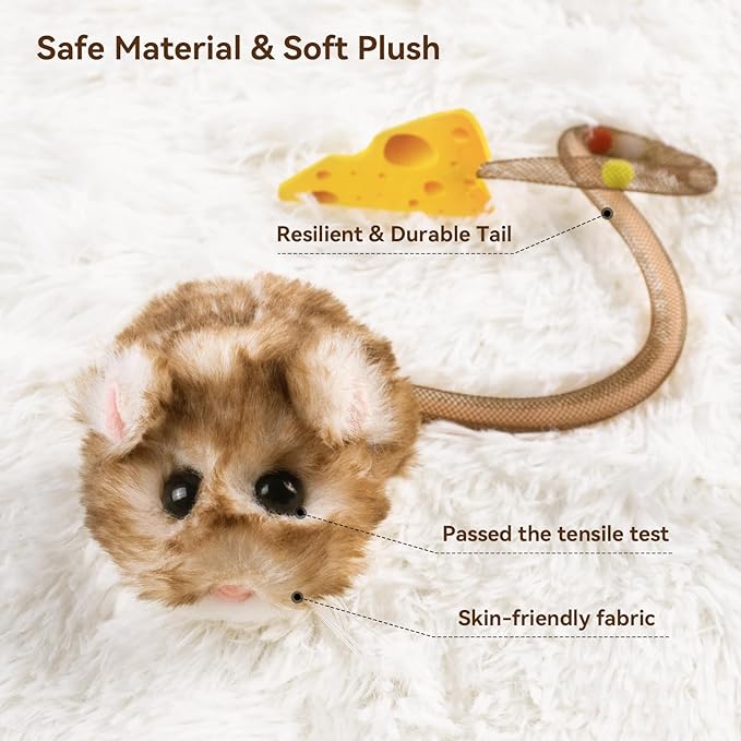 Migipaws Interactive MigiMouse Cat Toy 360° Rolling & Spin - Image 6
