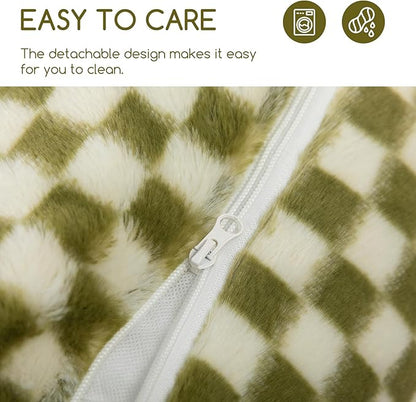 Hollypet Cat Bed Fluffy Plush Mutifuctional Double-Layer Soft Pet Couch - Image 7