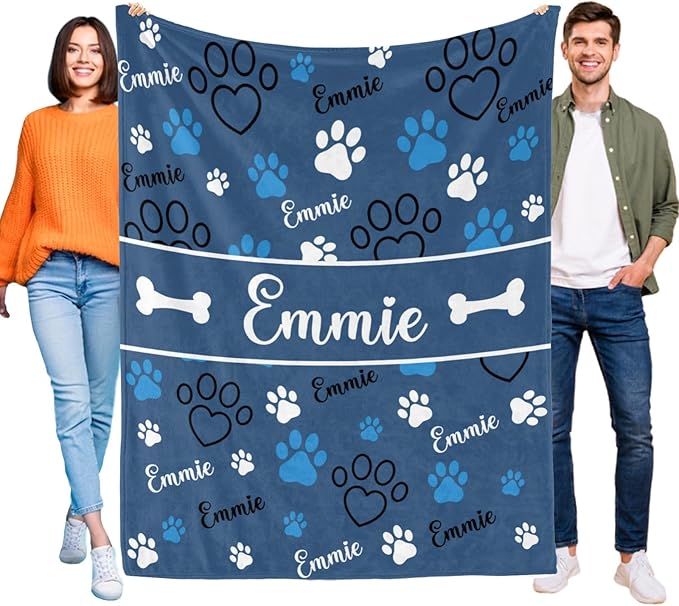 M YESCUSTOM Personalized Dog Blankets, Custom Pet Blanket - Image 2
