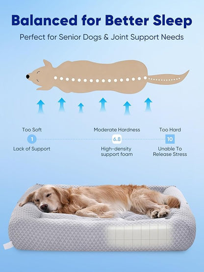 Rywell 3-in-1 Cooling Human Dog Bed, Dog Cooling Mat - Image 3