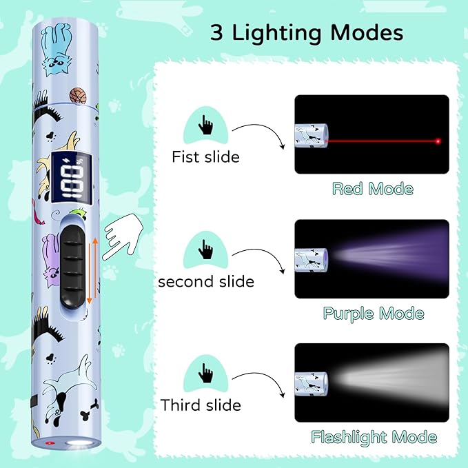 TBTeek Cat Toy, Battery Screen, Cute Fun Creative Body, Rechargeable, 7 - Image 3