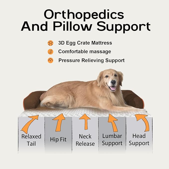 Dog Bed Large Sized Dogs-Orthopedic Waterproof Bed - Image 3