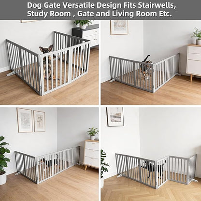 Dog Gate Indoor, Freestanding Dog Fence - Image 4