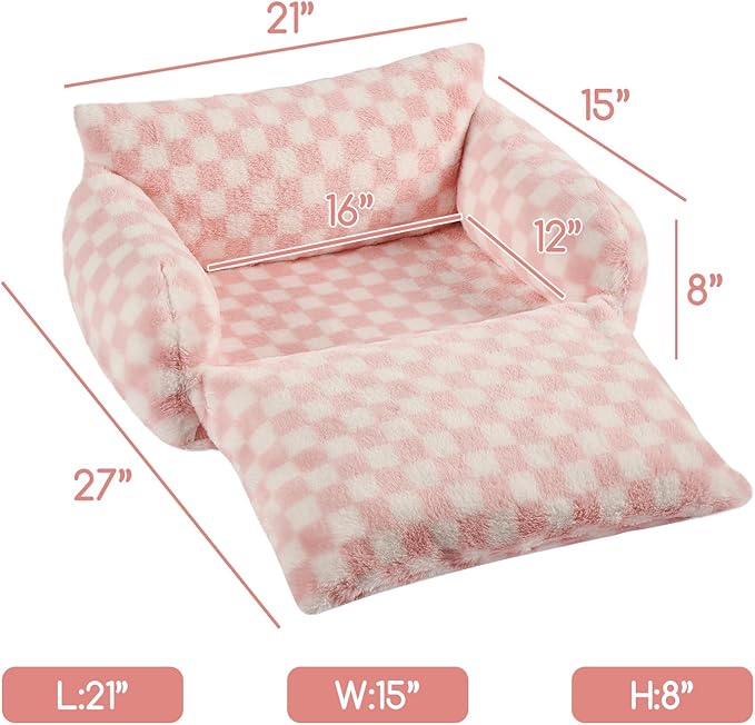 Hollypet Cat Bed Fluffy Plush Multifunctional Double-Layer Machine Washable - Image 3