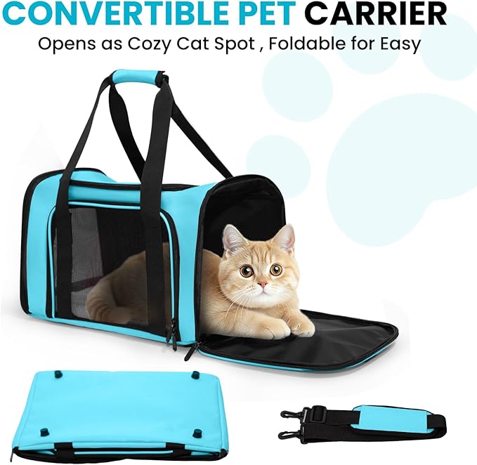 Expandable Cat Carrier Airline Approved Soft-Sided Pet Travel Carrier - Image 6