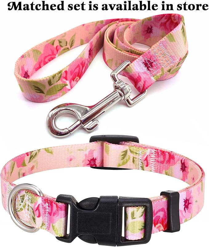 Mihqy Dog Collar with Bohemia Floral Tribal Geometric Patterns - Image 5