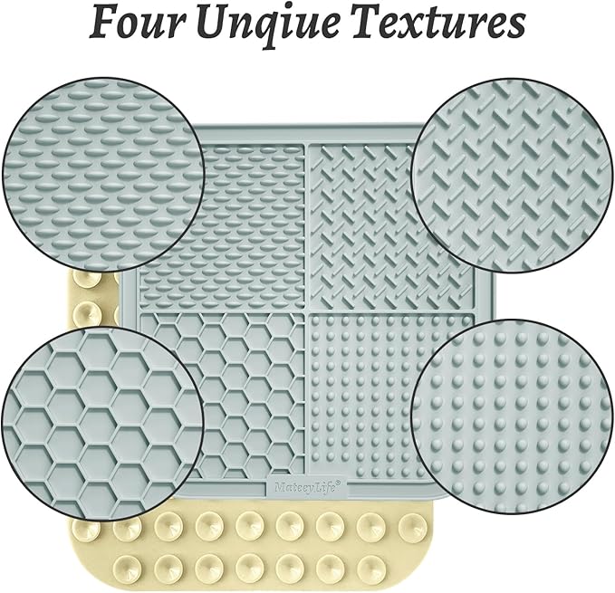 MateeyLife 2PCS Large Lick Mat for Dogs and Cats, Licking Mats for Dog Anxiety - Image 2