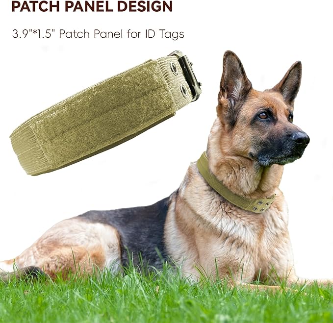 Heavy Duty Dog Collar for Large Dogs, Tactical Dog Collars - Image 4