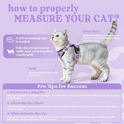 rabbitgoo Cat Harness and Leash Set, Escape Proof Vest Harness - Image 2