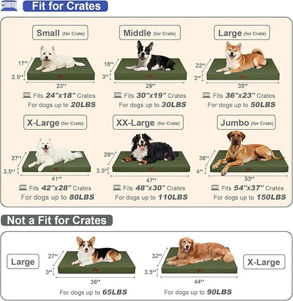 Outdoor Extra Large Dog Bed, Jumbo Waterproof Dog Bed - Image 6