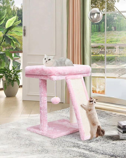 SYANDLVY Small Cat Tree with Scratching Board, Cat Scratching Post - Image 6